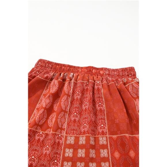 Printed Drawstring Midi Skirt - Picture 5 of 7